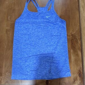 Nike Women's Heathered Dark Violet Tank Top